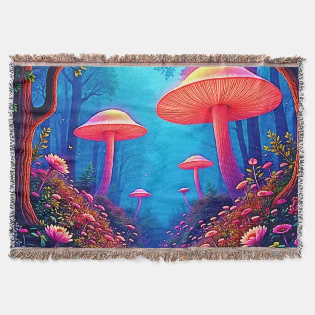 Manta Magia de hongos brillante (Anverso)