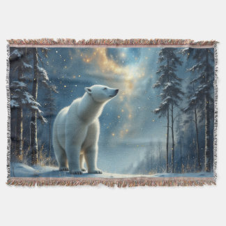Manta Magia de oso polar en la nieve