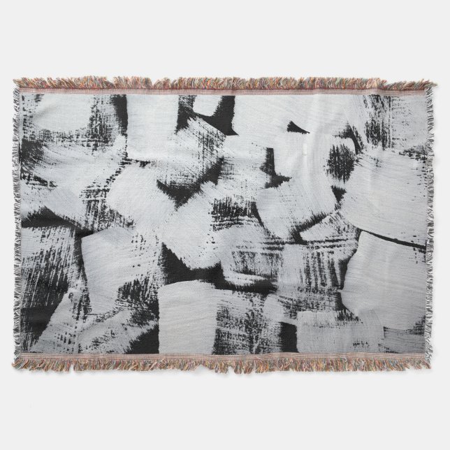 Manta Magnolias de primavera, diseño de tela elegante. (Anverso)