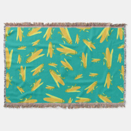 Manta Maíz Sobre El Patrón De La Cob