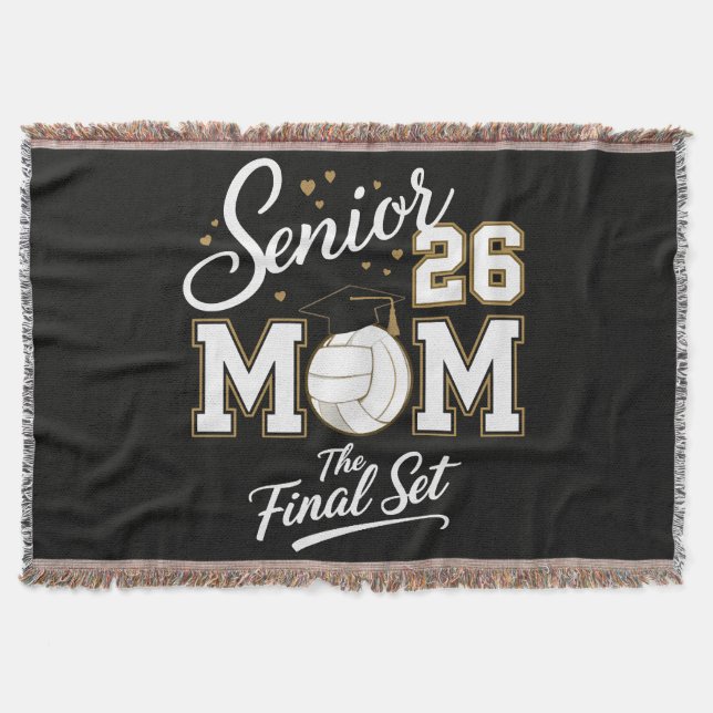 Manta Mamá de Senior Clase de 2026 Voleibol (Anverso)