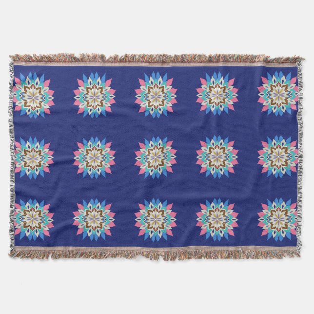 Manta Mandala Blue Bayou (Anverso)