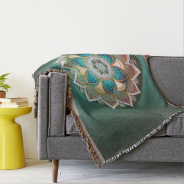 Manta Mandala brillante - Funda