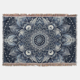 Manta Mandala Índigo 