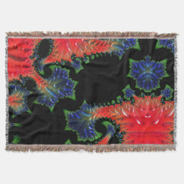 Manta Mandelbrot Garden Throw Blanket