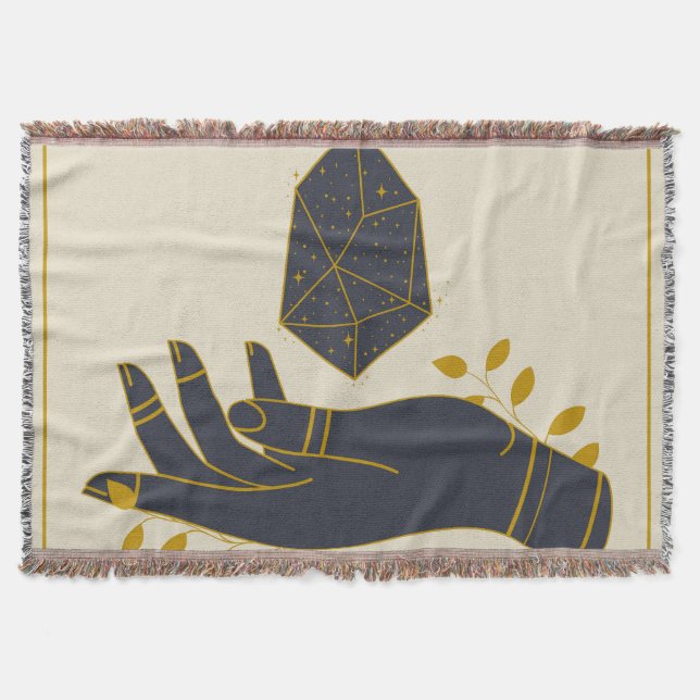 Manta Mano con cristal de curación (Anverso)