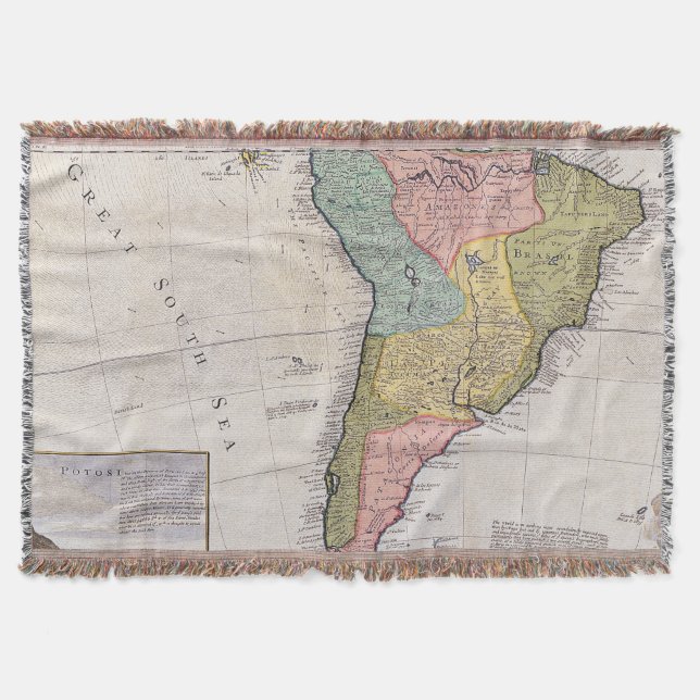 Manta Mapa antiguo inspirado (8) (Anverso)