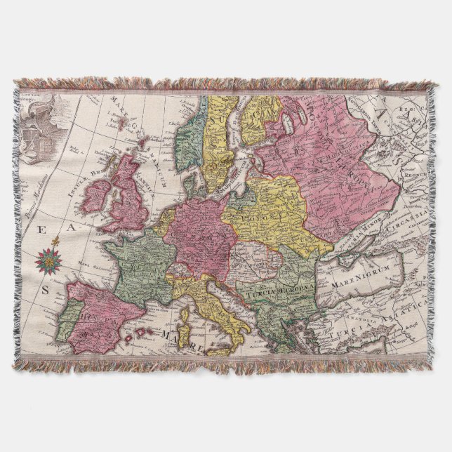 Manta Mapa antiguo inspirado (9) (Anverso)