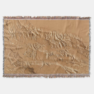 Manta Mapa de alivio de Utah