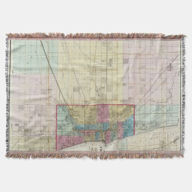 Manta Mapa de Chicago (Anverso)