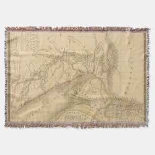 Manta Mapa de Egipto, de Palestina y de Arabia