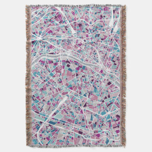 Manta Mapa de París Francia