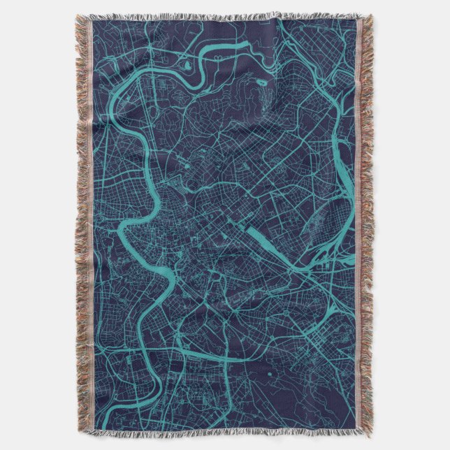 Manta Mapa de Roma (Frente vertical)