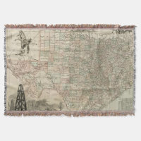Mapa de Texas con fronteras del condado