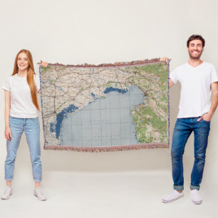 Manta Mapa de Venecia, Italia