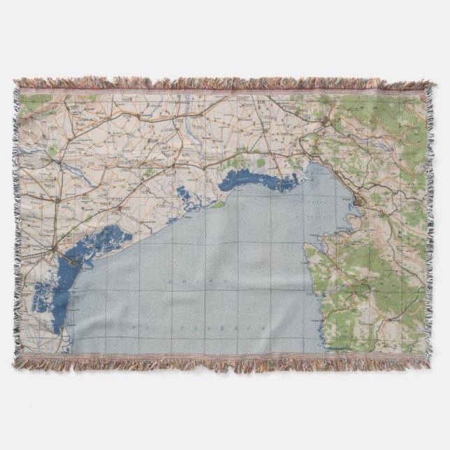 Manta Mapa de Venecia, Italia (Anverso)