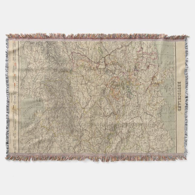 Manta Mapa del atlas de Alemania (Anverso)