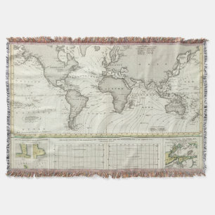 Manta mapa del atlas de la Marea-onda