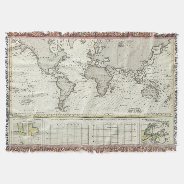 Manta mapa del atlas de la Marea-onda (Anverso)