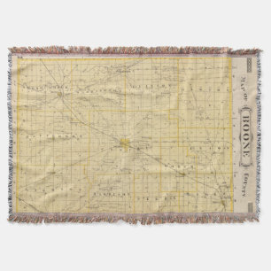 Manta Mapa del condado de Boone