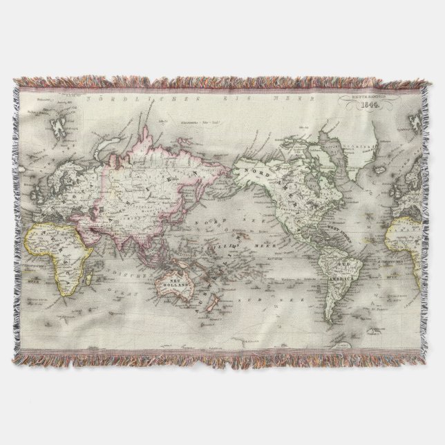Manta Mapa del mundo (Anverso)