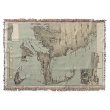 Mapa del vintage de Cape Cod (1885)