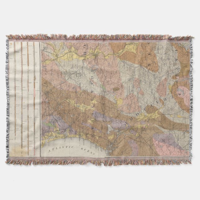 Manta Mapa geológico de New Hampshire 4 (Anverso)