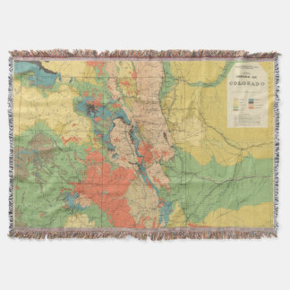 Manta Mapa geológico general de Colorado