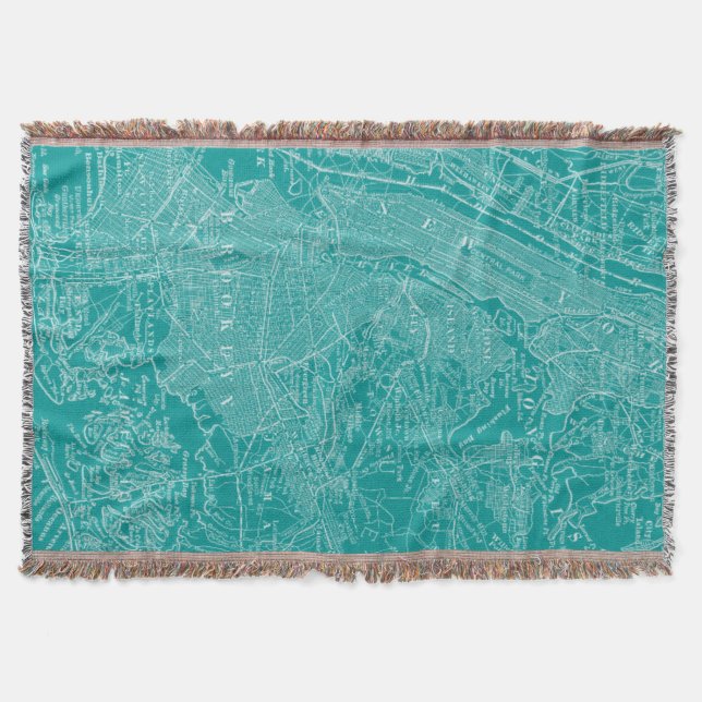 Manta Mapa gráfico de Nueva York (Anverso)