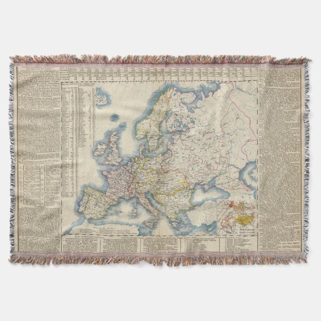 Manta Mapa político militar de Europa (Anverso)