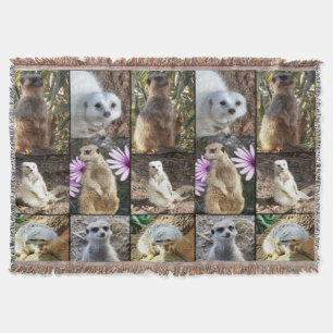 Manta Maqueta tejida con Collage de fotos de Meerkat