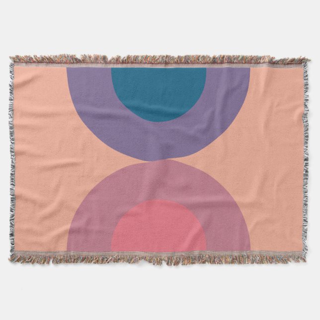 Manta Mar Coral Moderno de Mediano Siglo (Anverso)