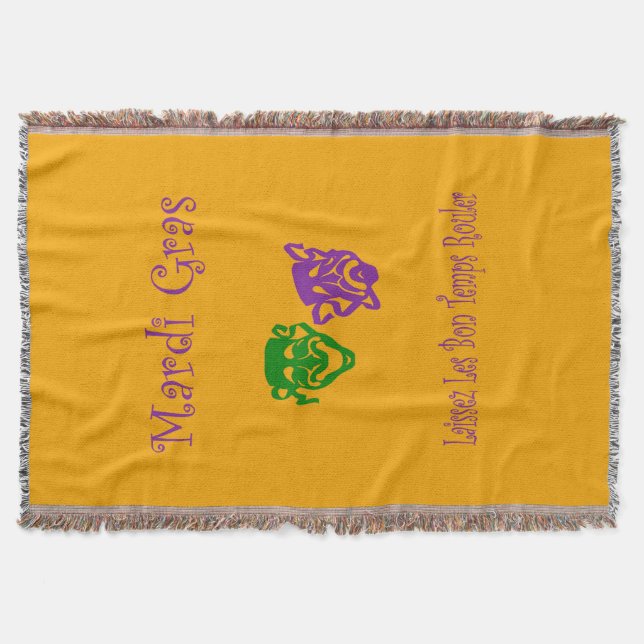 Manta Mardi Gras Mask Rouler (Anverso)