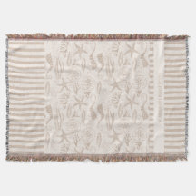 Marea costera Beige Nautical