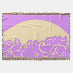 Manta Marfil y Lilac
