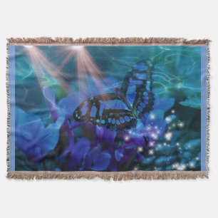Manta Mariposa azul mágica