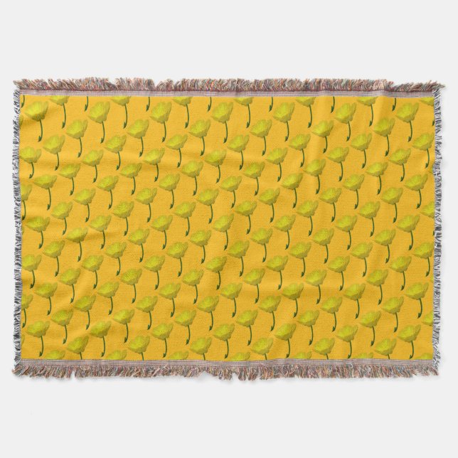 Manta Mariposa Blanket Buitre Amarillo Tiro Blanche (Anverso)