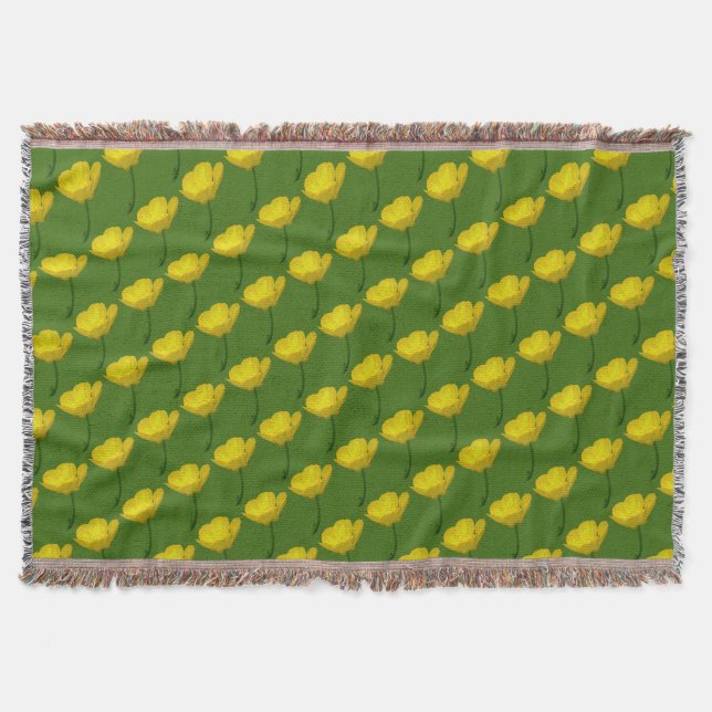 Manta Mariposa Blanket Buitre Amarillo Tiro Blanche (Anverso)