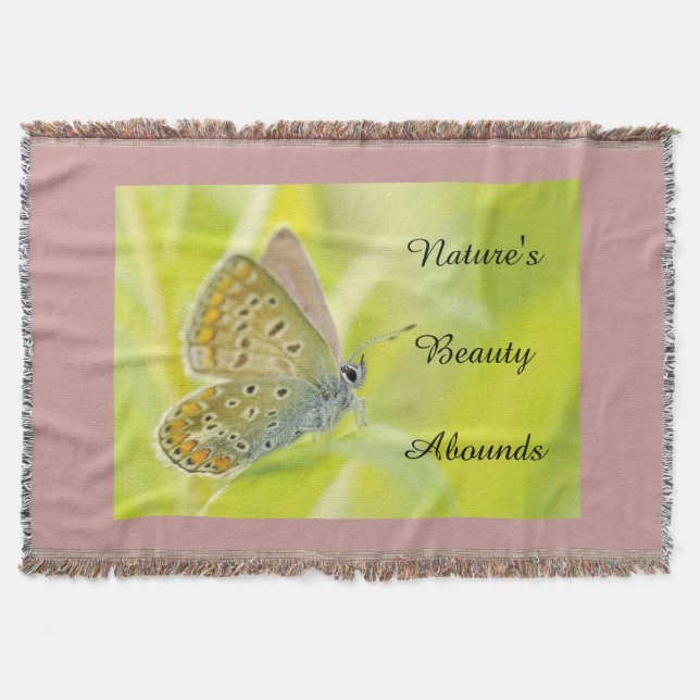 Manta Mariposa de belleza natural (Anverso)