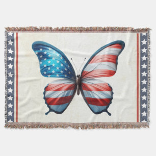 Manta Mariposa de Estados Unidos/patriota 4 de julio