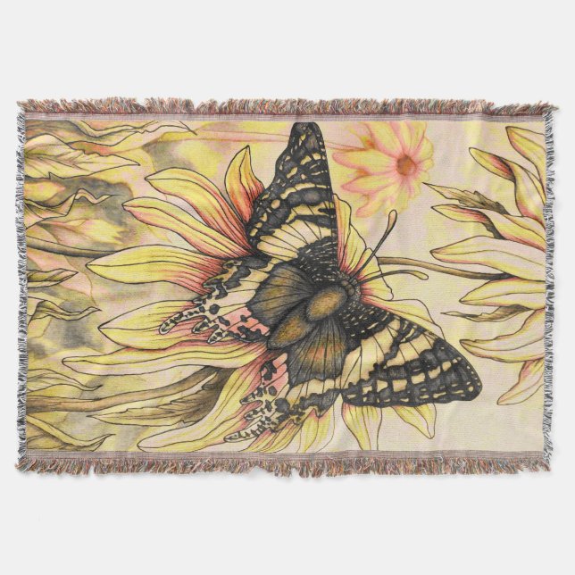 Manta Mariposa Dorada (Anverso)