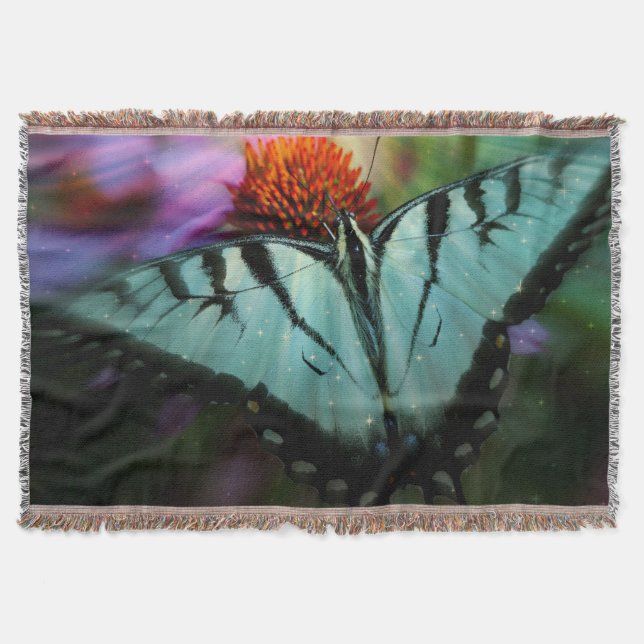 Manta Mariposa y gotas de lluvia (Anverso)