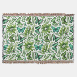 Manta Mariposas azules-verdes