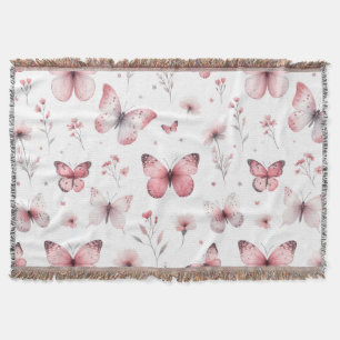 Manta Mariposas Rosadas