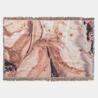 Manta Mármol de oro de coral: Patrón natural