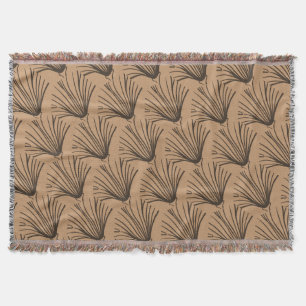 Manta Marrón y Rústica Negra