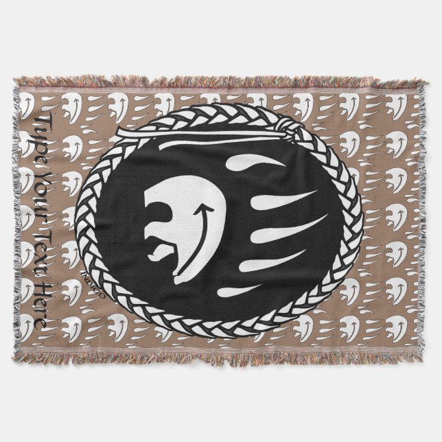 Manta Masa de grifo de oso nativo tribal (Anverso)