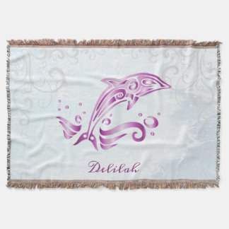 Manta Masa de lanzamiento personalizada de delfín magent