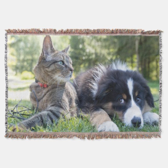 Manta Mascota personalizado Throw Blanket (Anverso)