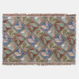 Manta Matrícula con hojas de roble